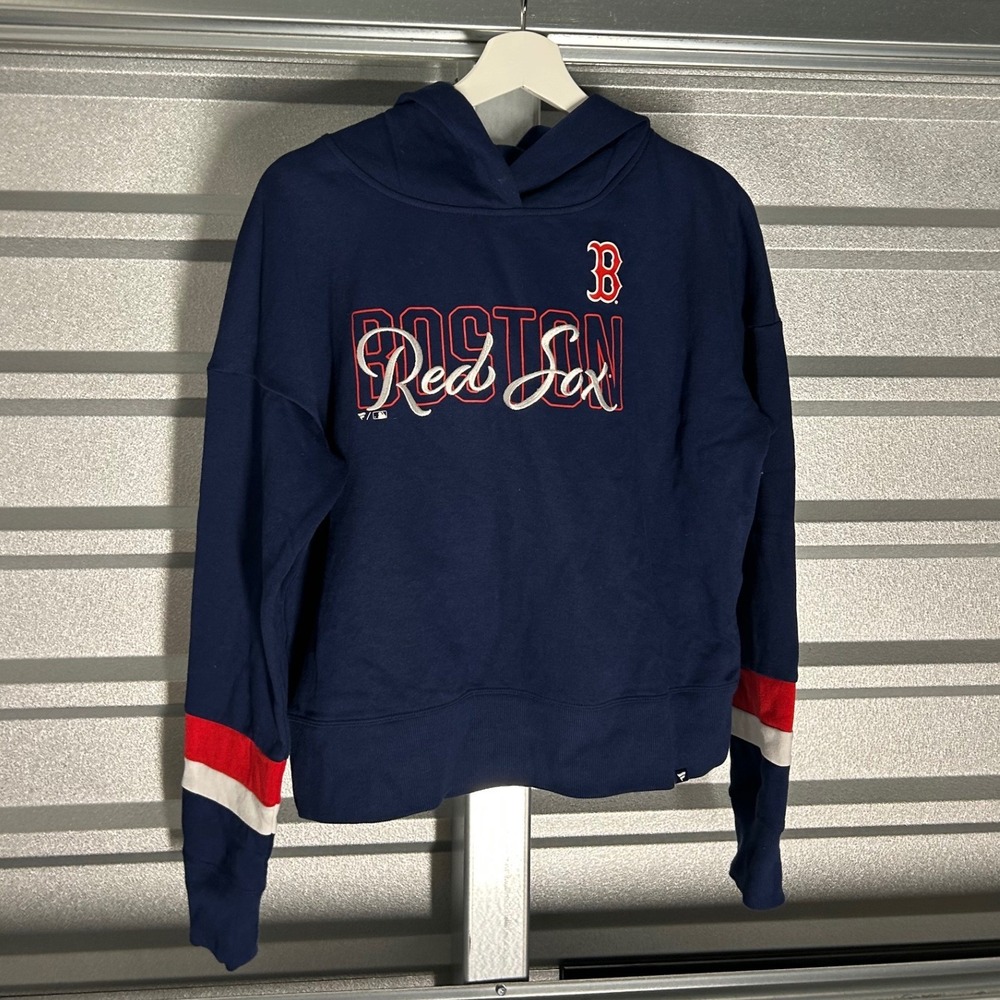 Fanatics Boston Red Sox Hoodie Womens S Blue MLB Baseball Packard 22 Gorpcore